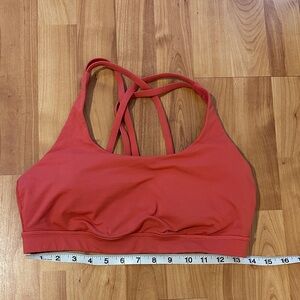 lululemon Energy Bra Medium Support coral
